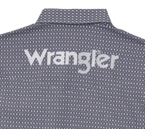 112344432 - Wrangler® Logo Long Sleeve Shirt - Navy