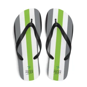 Agender Pride Flag Flip-Flop Sandals