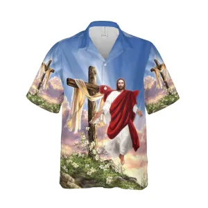 All I Need Is Jesus Cross Hawaiian Shirts - Religious Hawaiian Shirts - Hawaiian Christian For Men Women