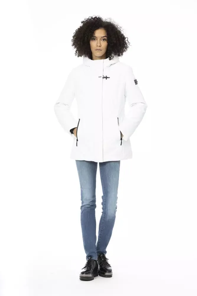 Baldinini Trend White Polyester Women Jacket