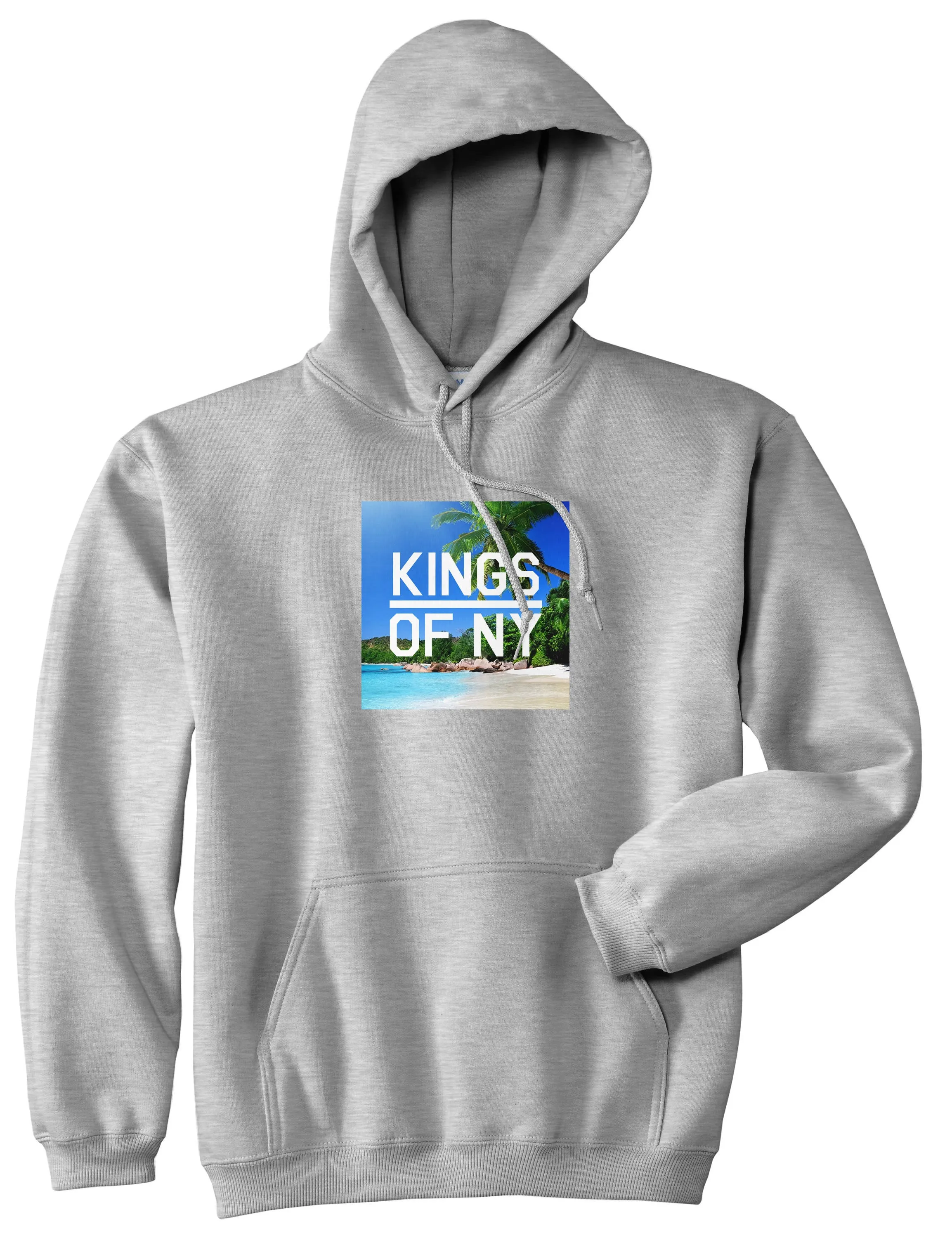 Beach Vacation Box Logo Mens Pullover Hoodie