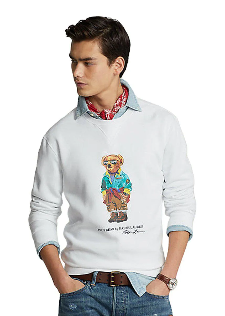 Bear Long Sleeve Sweatshirt - White