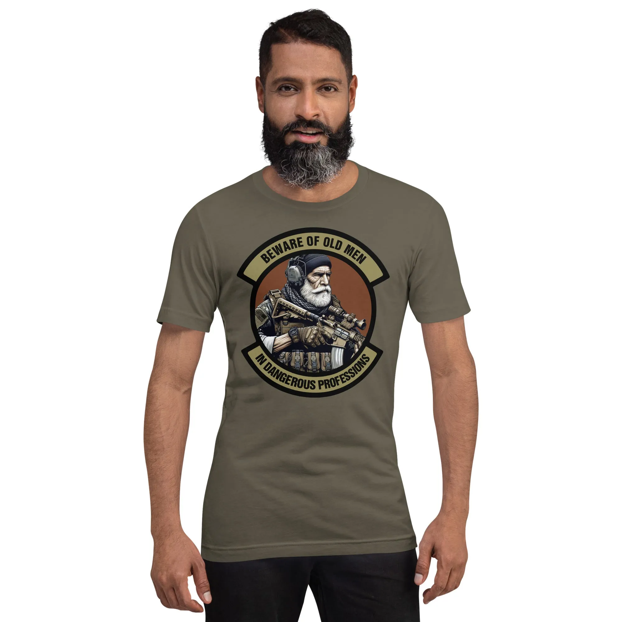 Beware of Old Men - In Dangerous Professions - Unisex t-shirt