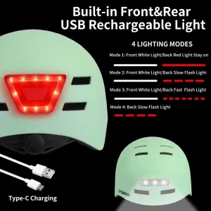 Bike Helmets for Adults - Front and Rear LED Lights - ROCKBROS