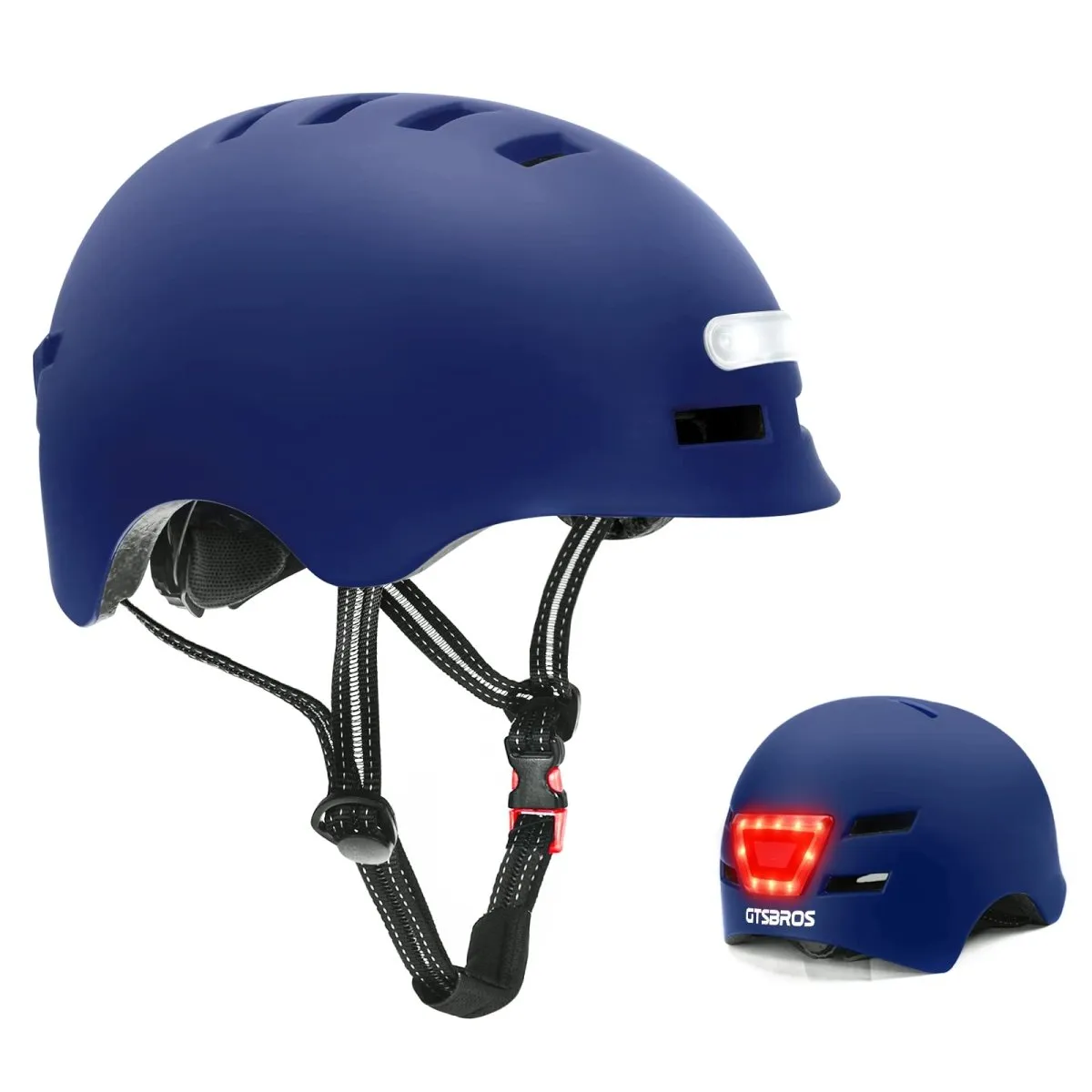 Bike Helmets for Adults - Front and Rear LED Lights - ROCKBROS