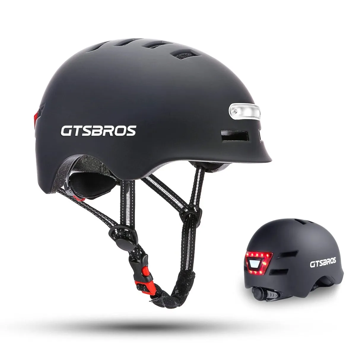 Bike Helmets for Adults - Front and Rear LED Lights - ROCKBROS