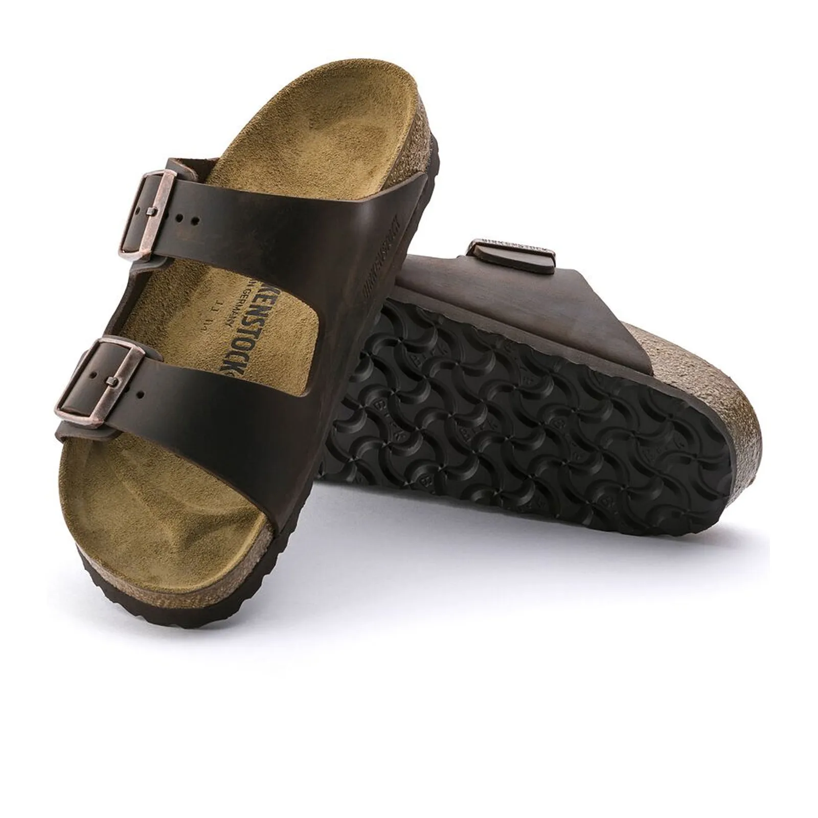 Birkenstock Arizona Slide Sandal (Unisex) - Habana Oiled Leather