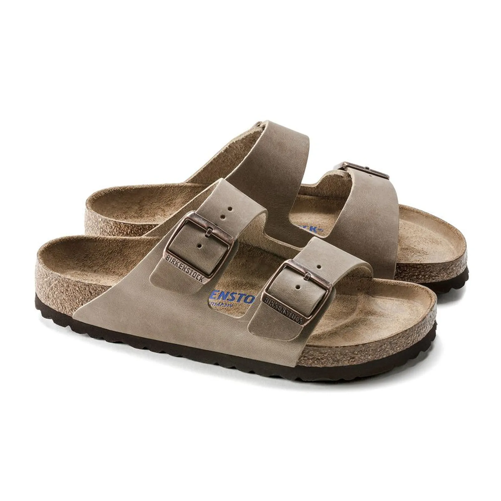 Birkenstock Arizona Soft Footbed Narrow Slide Sandal (Unisex) - Tobacco Oiled Leather