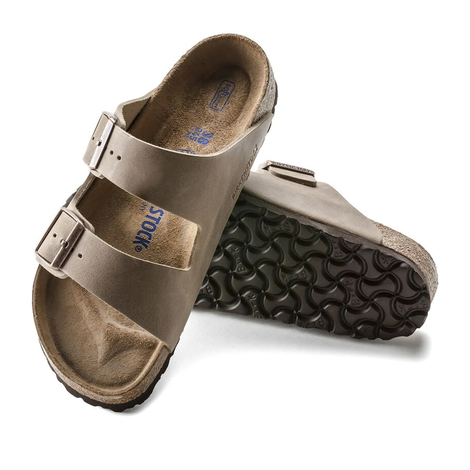 Birkenstock Arizona Soft Footbed Narrow Slide Sandal (Unisex) - Tobacco Oiled Leather