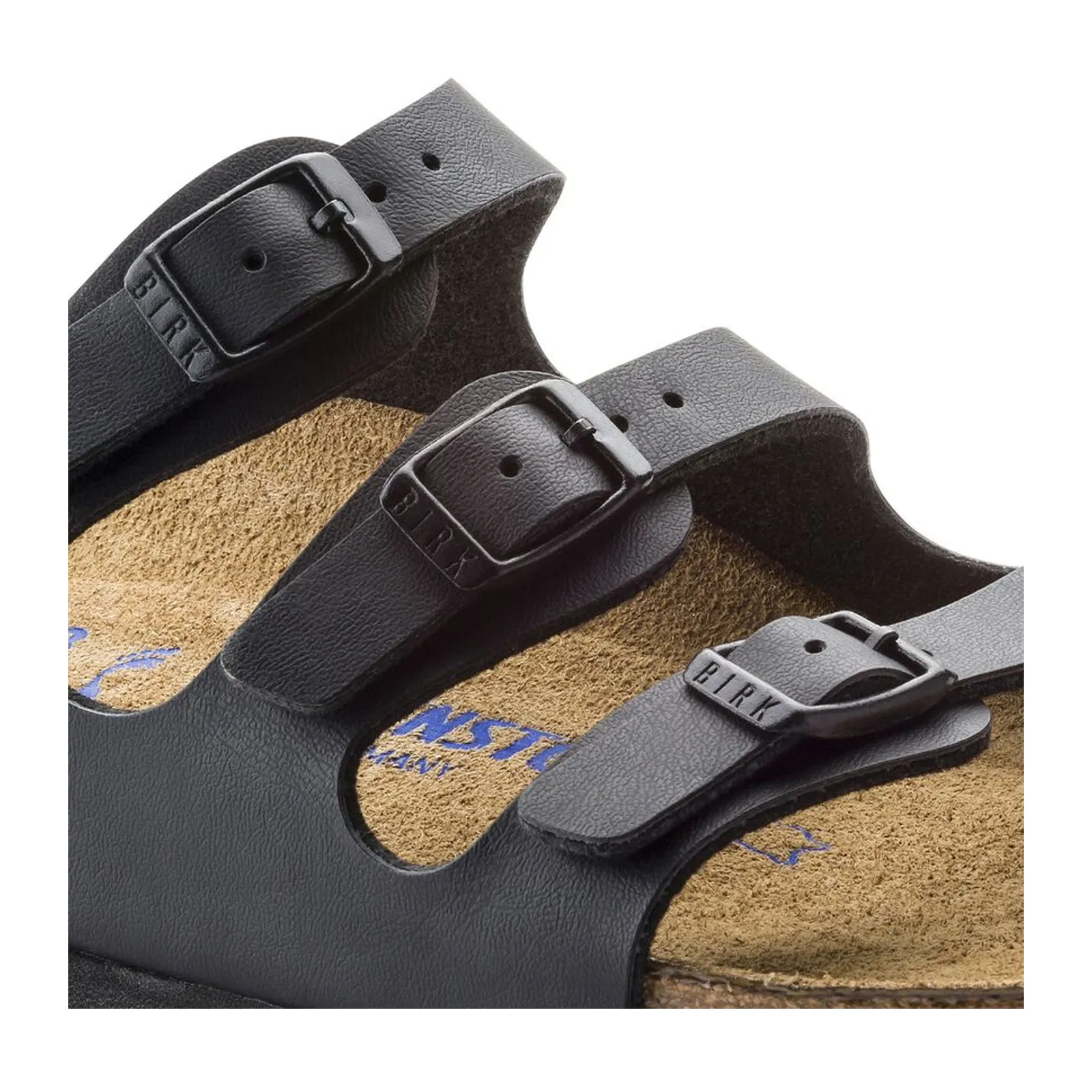 Birkenstock Florida Soft Footbed Slide Sandal (Women) - Black Birko-Flor