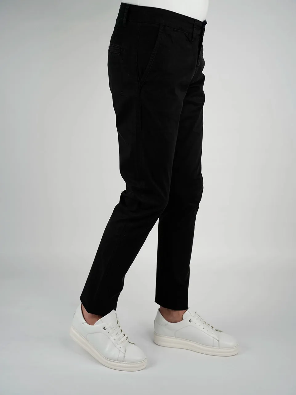 Black Sport Chic Chino Pants