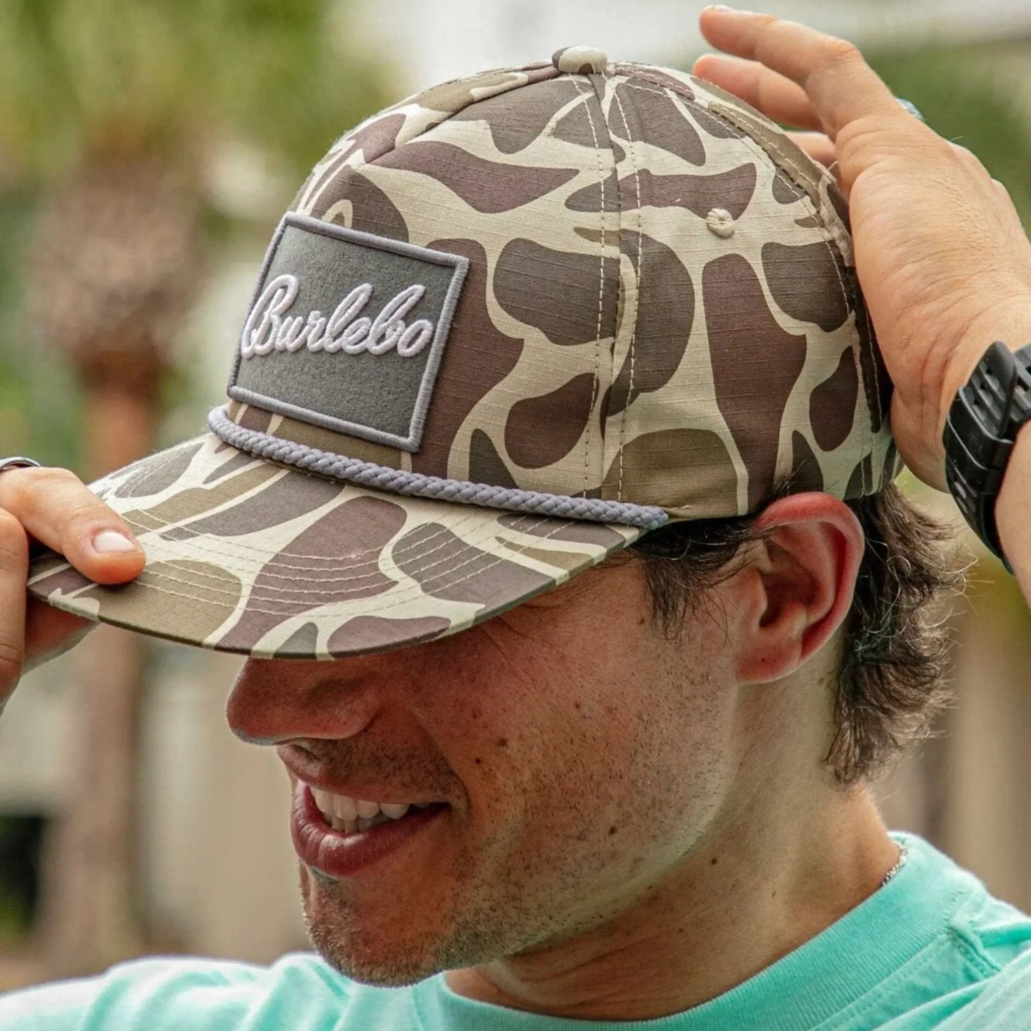 BURLEBO SCRIPT GREY HAT - CGBP