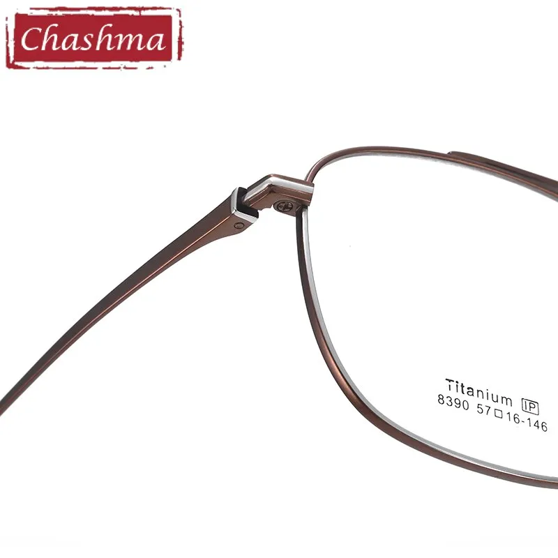 Chashma Unisex Oval Titanium Full Rim Eyeglasses 8390