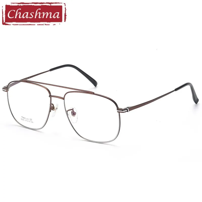 Chashma Unisex Oval Titanium Full Rim Eyeglasses 8390