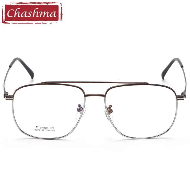 Chashma Unisex Oval Titanium Full Rim Eyeglasses 8390