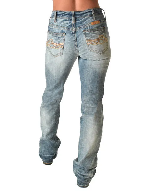 Cowgirl Tuff Ladies Jeans - Natural Waist - Thunderstruck