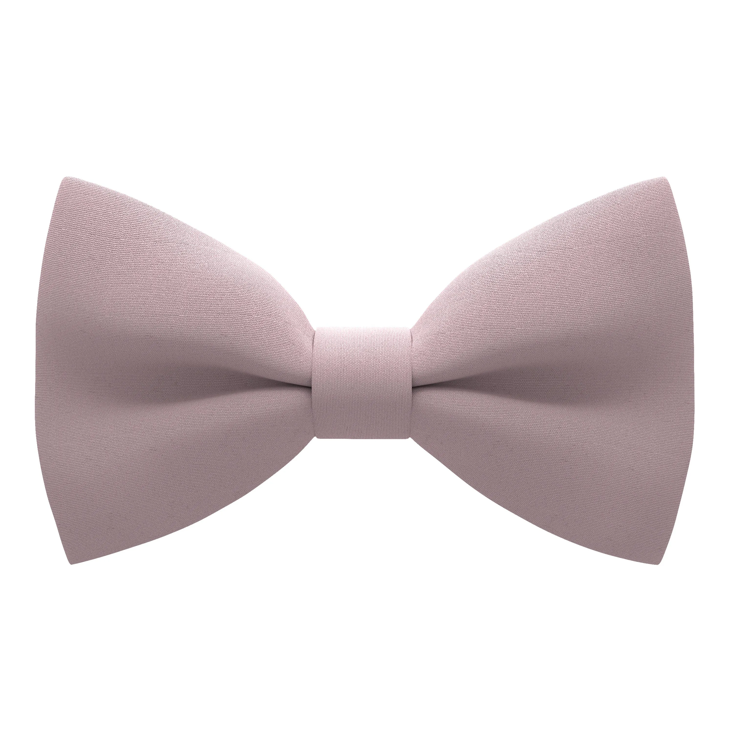 Crape Blush Pink Bow Tie