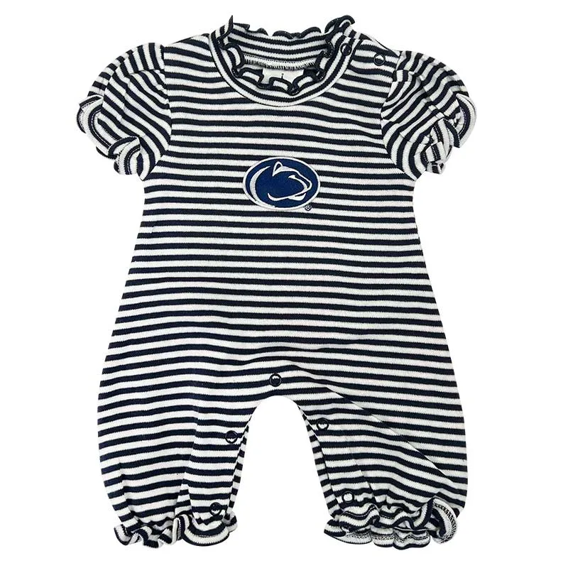 Creative Knitwear Infant Stripe Puff Romper