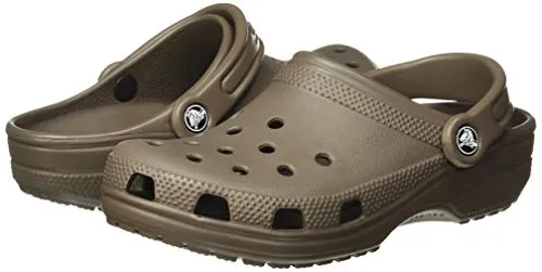 crocs Unisex-Adult Classic Brown Clogs-7 Men/ 8 UK Women (M8W10) (10001-200)