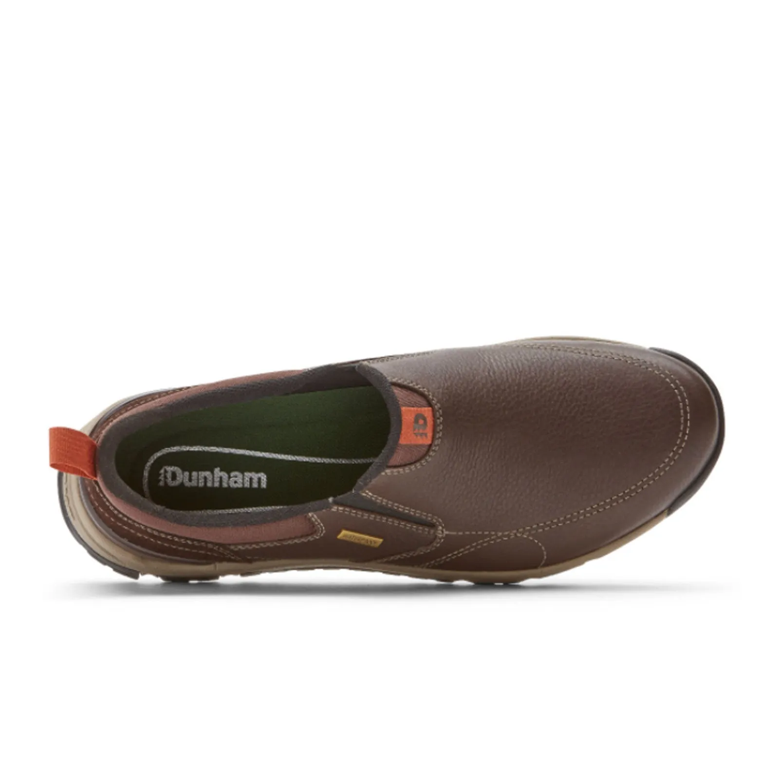 Dunham Glastonbury Slip On (Men) - Brown Leather