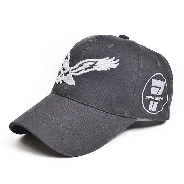 Eagle Large Embroider Cotton Baseball Cap A06