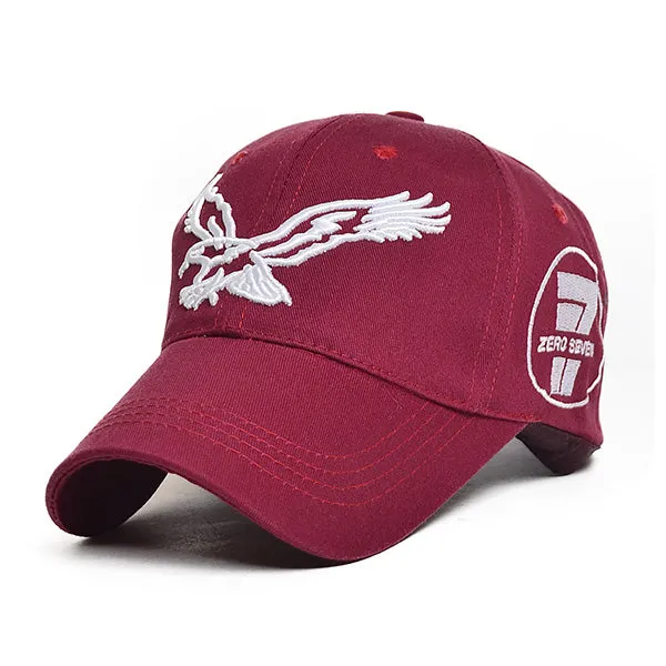 Eagle Large Embroider Cotton Baseball Cap A06