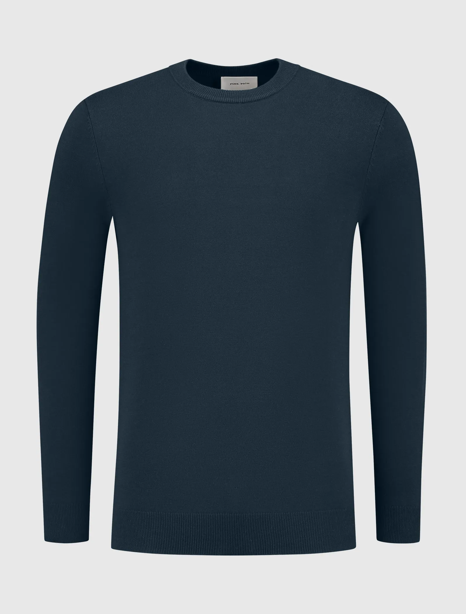 Essential Knitwear Crewneck Sweater | Navy