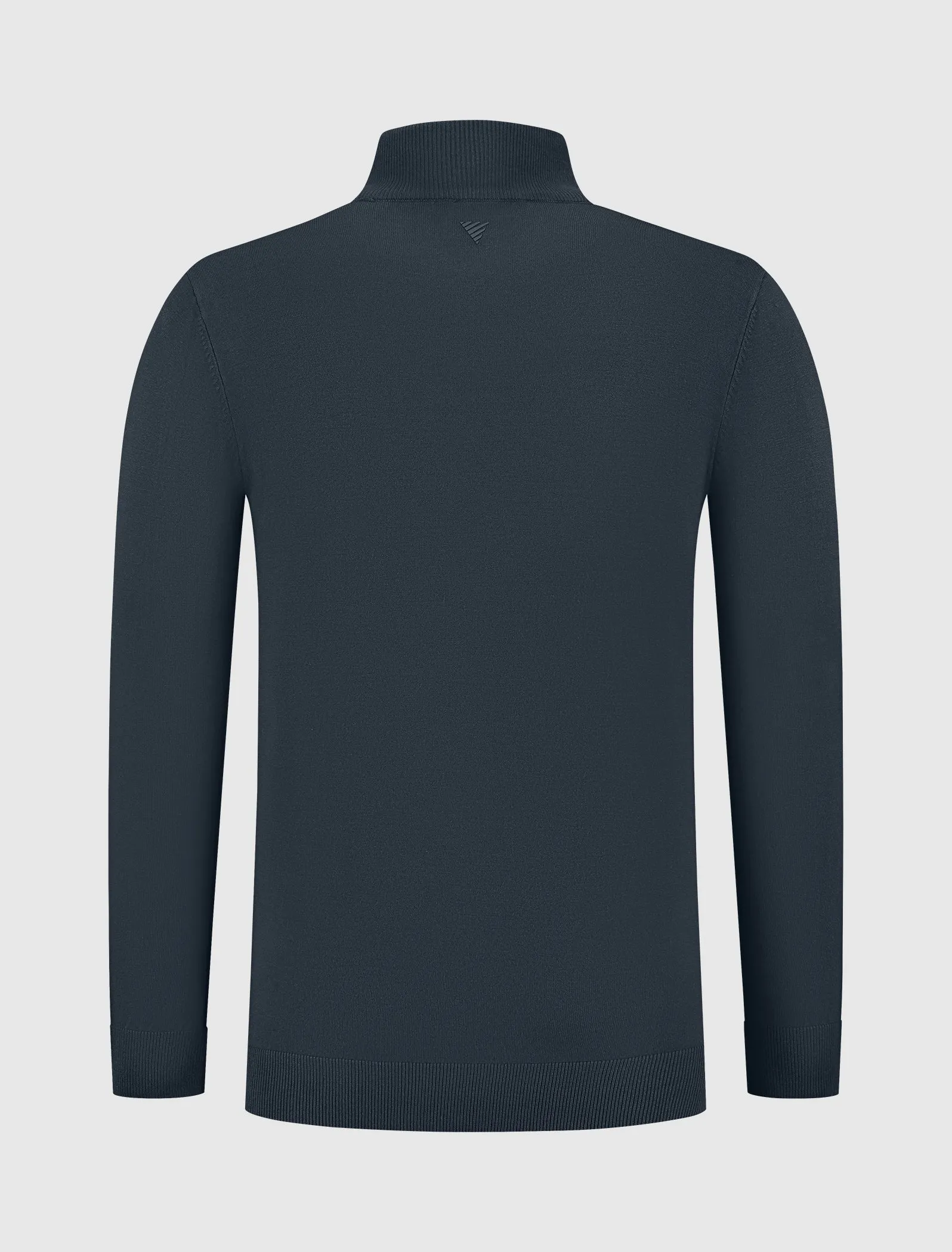 Essential Knitwear Mockneck Sweater | Navy