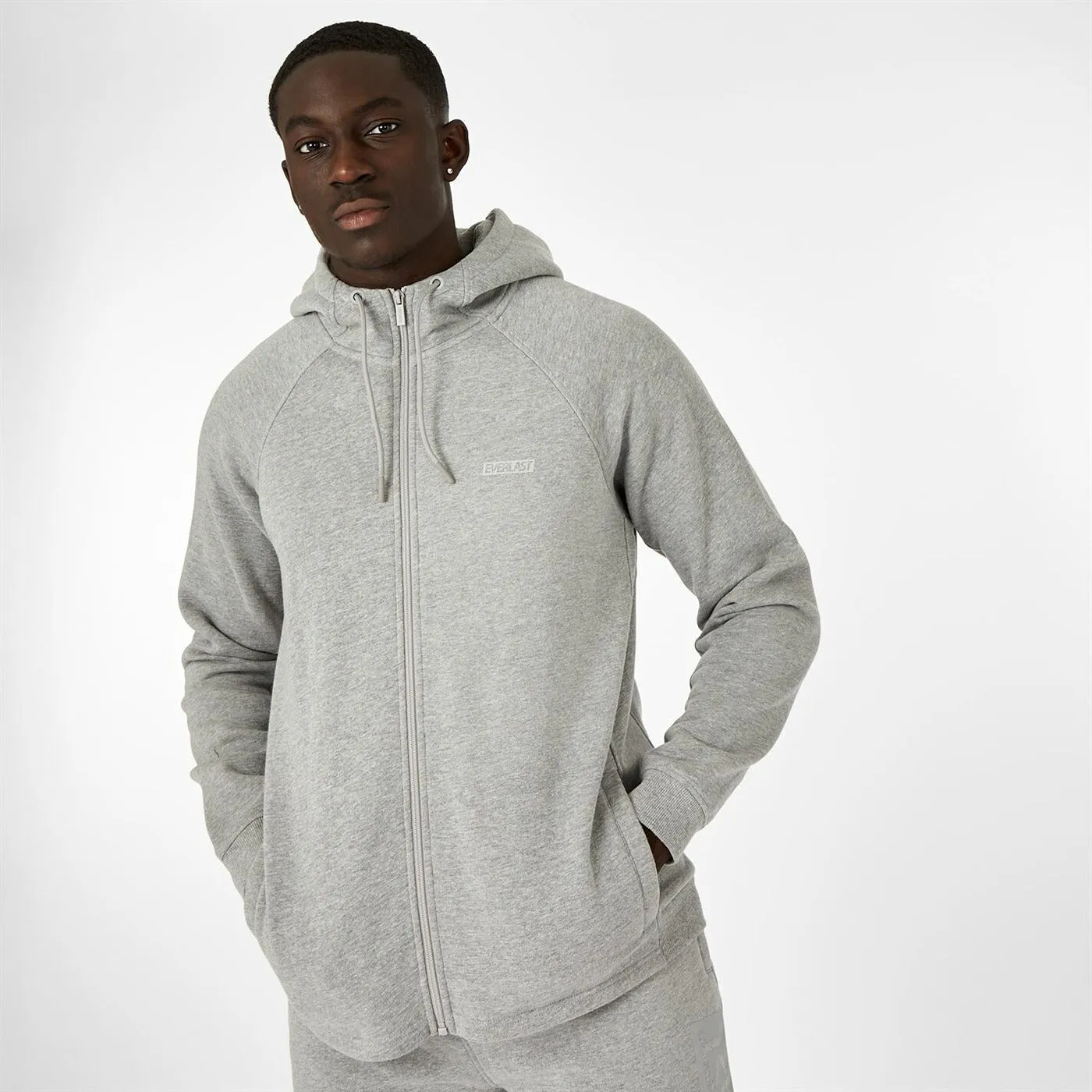 EVLST Grey Zip Up Hoodie