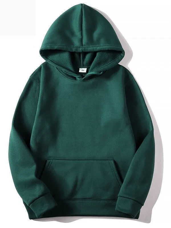 Fashion Solid Color Men's Sweatshirts with Hood and Pockets - SF0373