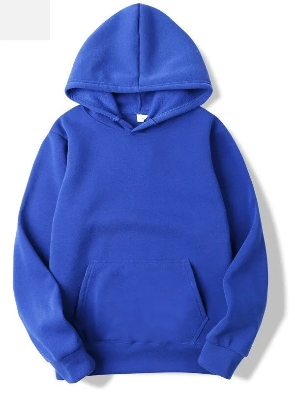 Fashion Solid Color Men's Sweatshirts with Hood and Pockets - SF0373