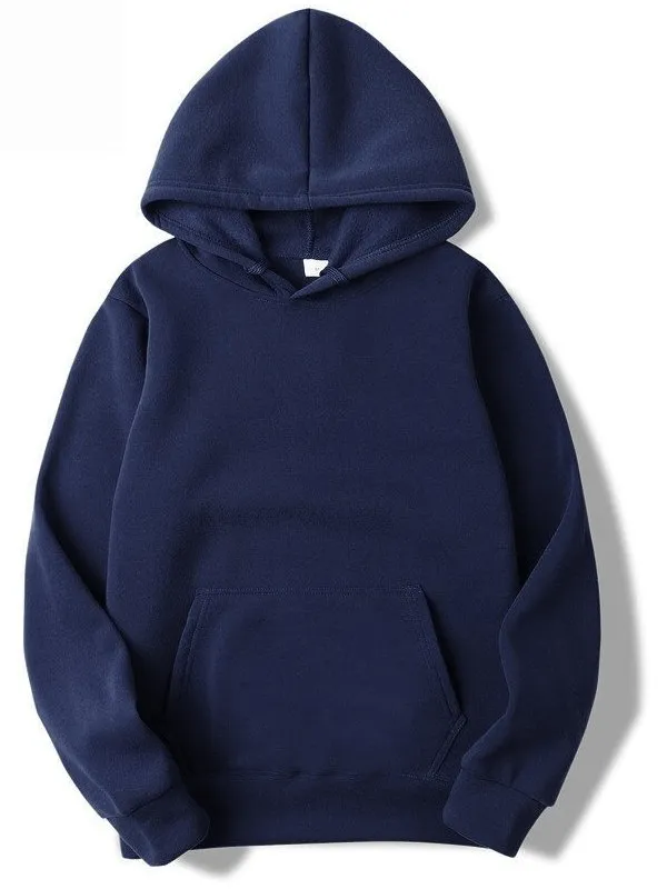 Fashion Solid Color Men's Sweatshirts with Hood and Pockets - SF0373