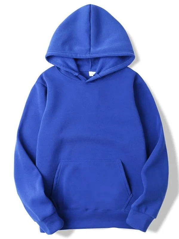 Fashion Solid Color Men's Sweatshirts with Hood and Pockets - SF0373