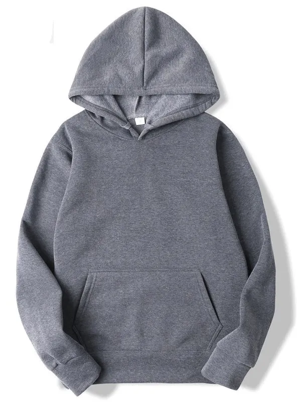 Fashion Solid Color Men's Sweatshirts with Hood and Pockets - SF0373