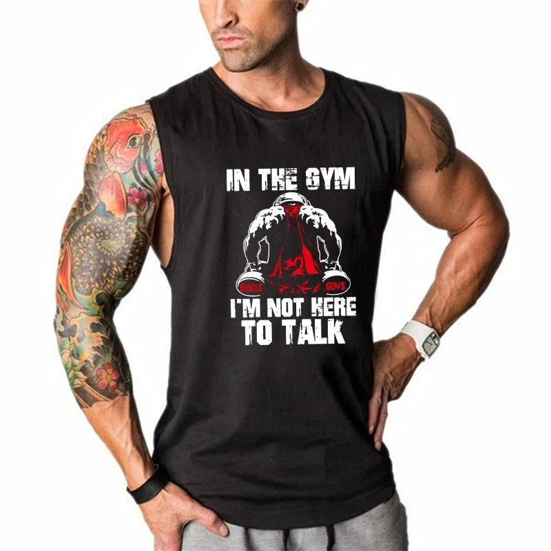 Fitness Men Tank Top Bodybuilding Stringers Tank Tops - Singlet Brand gyms Clothing cotton Sleeveless Shirt - muscle tops (TM7)(1U101)(1U100)