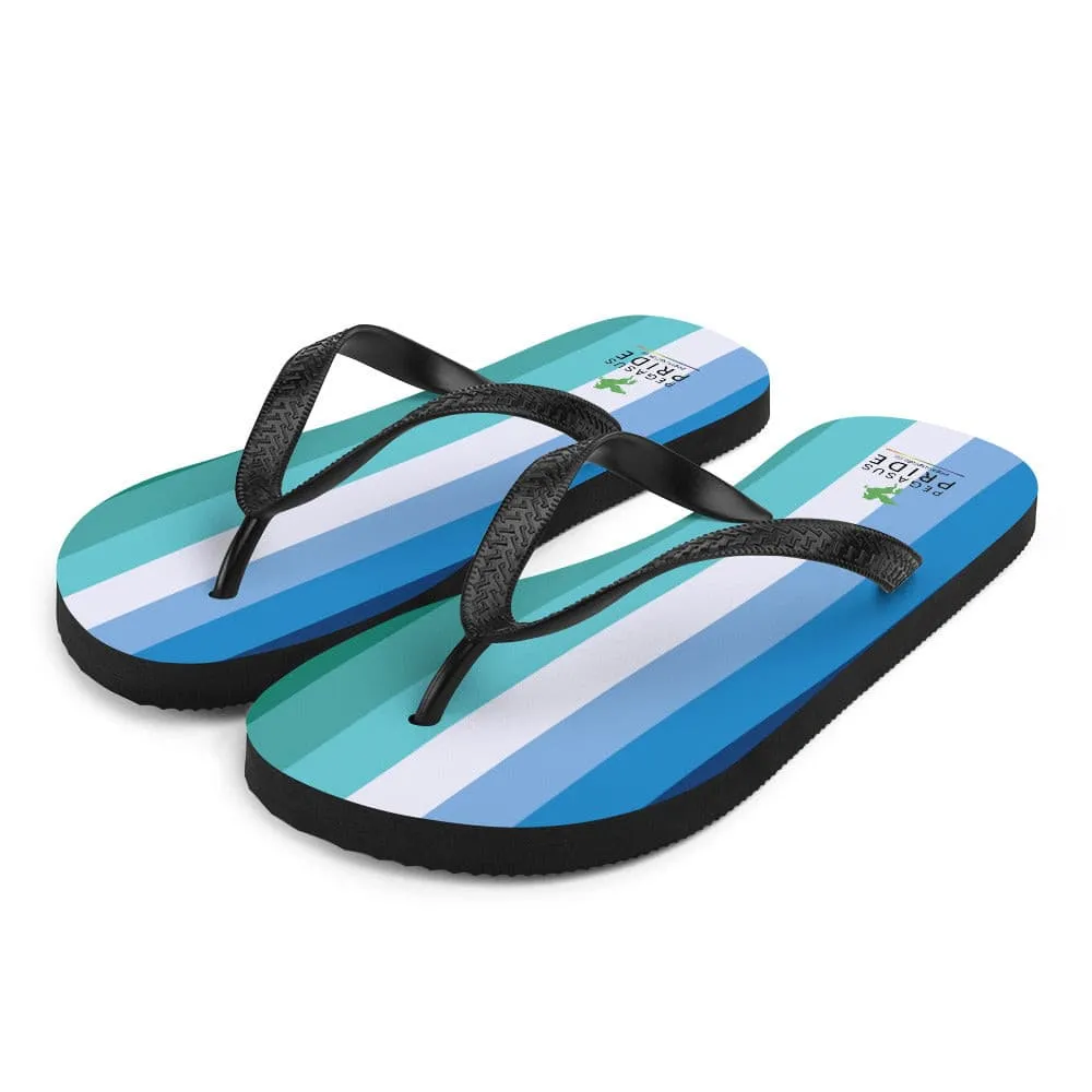 Gay MLM Vincian Pride Flag Flip-Flop Sandals