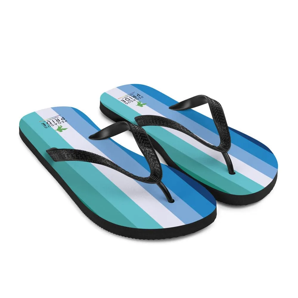 Gay MLM Vincian Pride Flag Flip-Flop Sandals