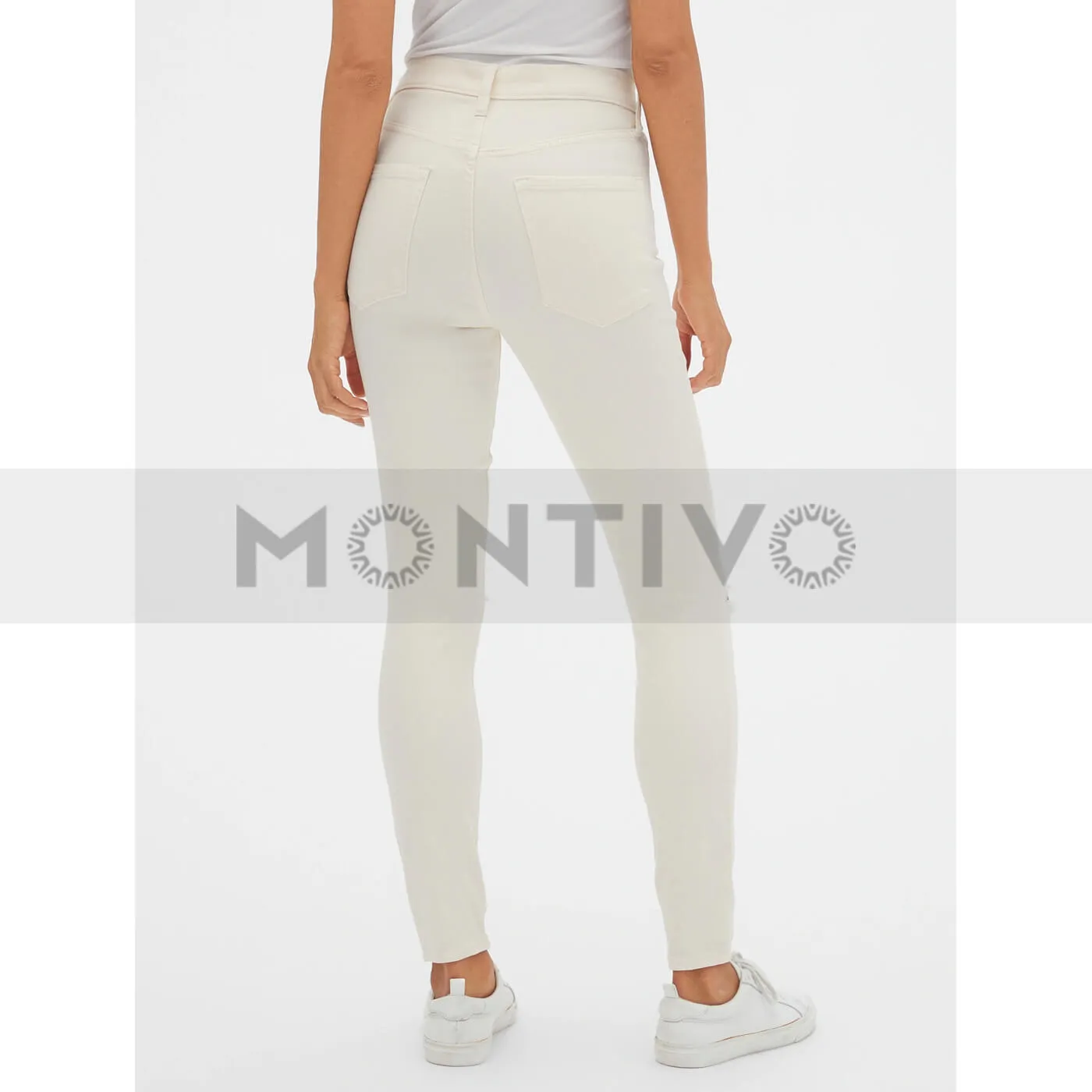 GP High Rise White Distressed Jeans