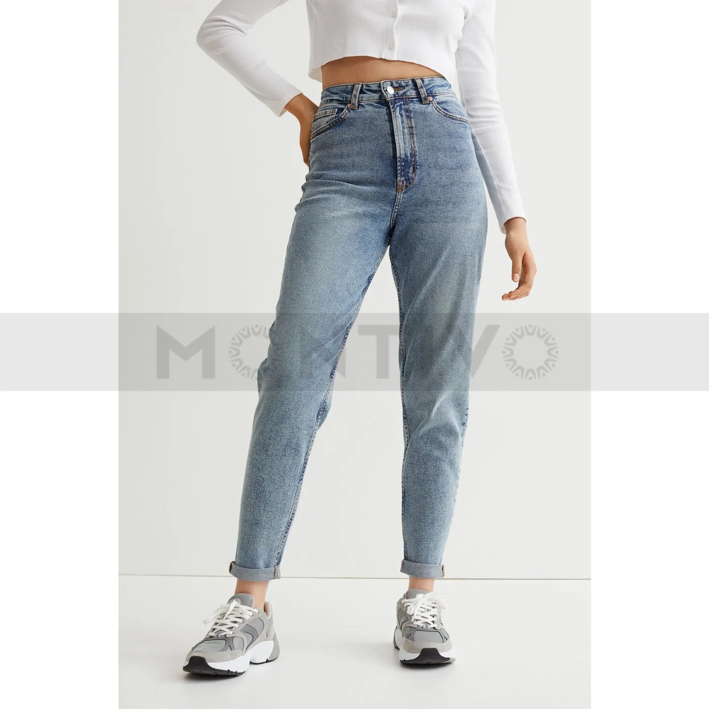 HM Light Blue Mom Jeans