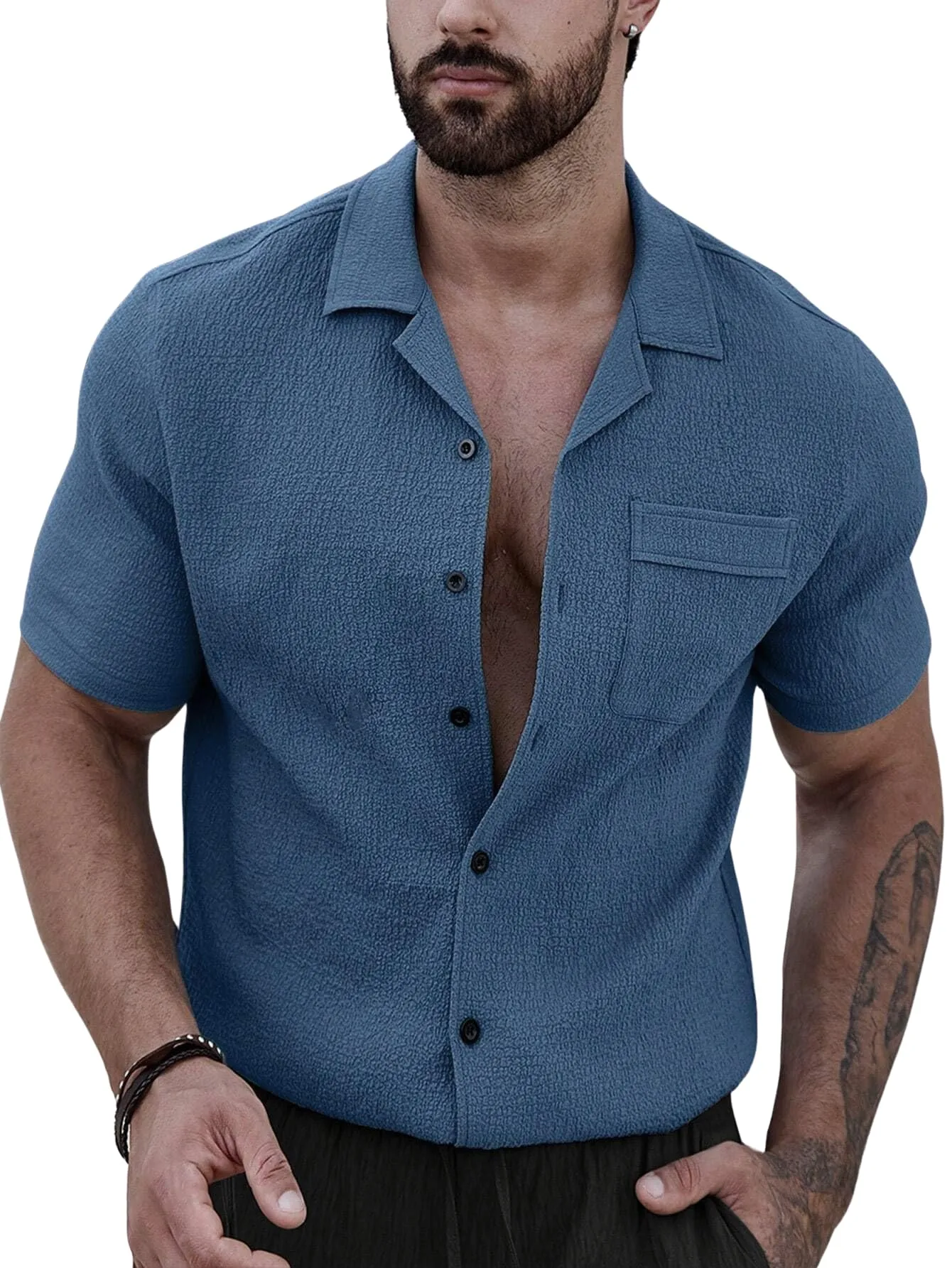 J B Fashion Casual Shirt for Men|| Shirt for Men|| Men Stylish Shirt || Men Printed Shirt (L, Grey)