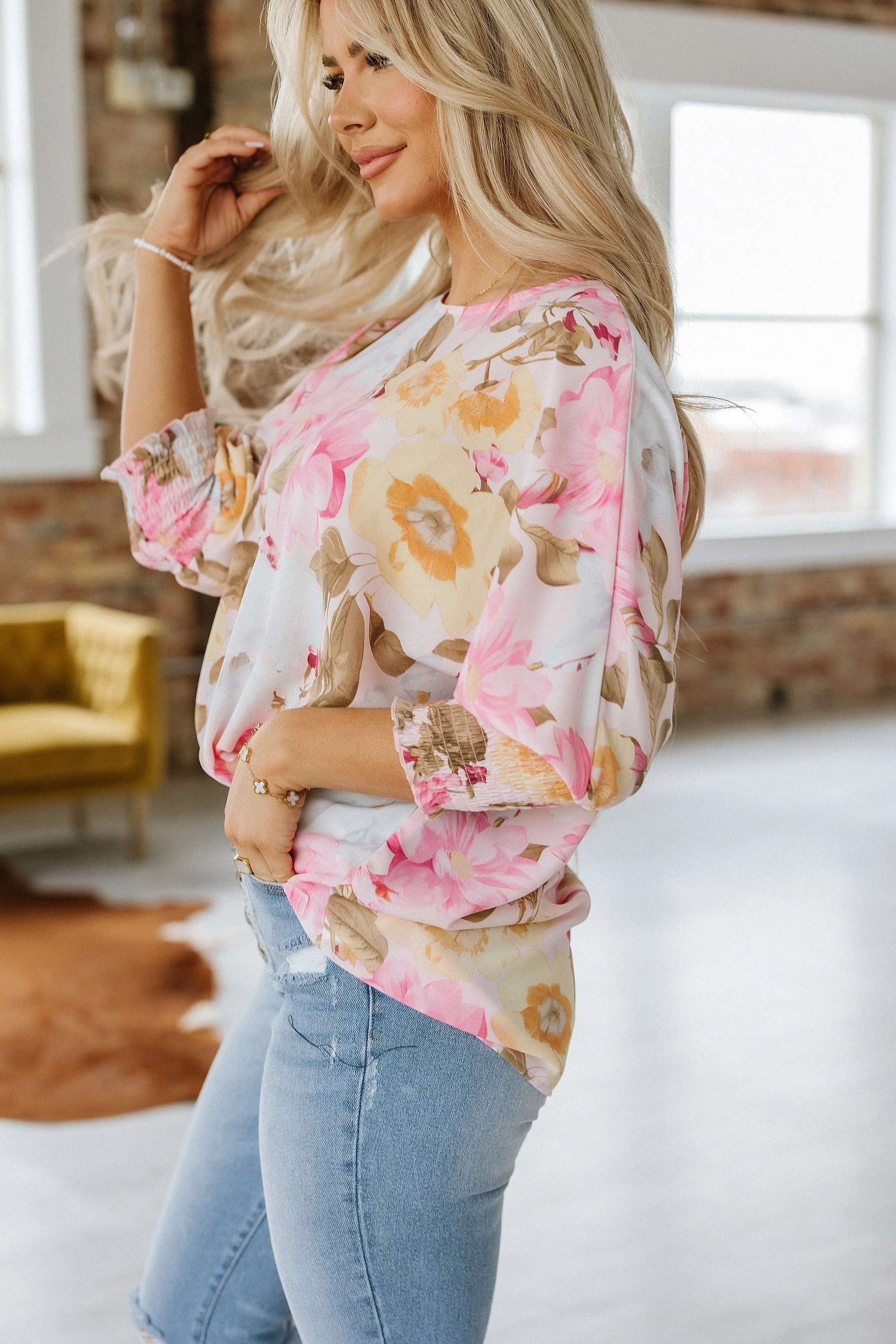 Katy Loose Fit Floral Blouse | S-XL