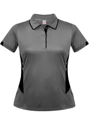 Ladies Tasman Polo Ashe/Black