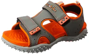 Liberty Footfun (from Unisex Dark Grey Fashion Sandals - 9 Kids UK/India (8074022101270)