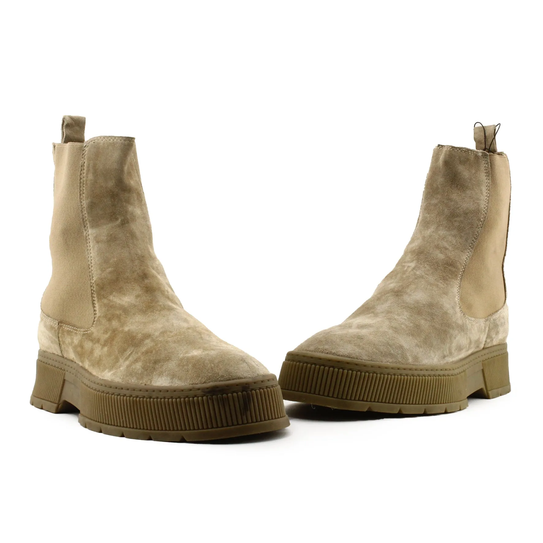 Massimo Dutti Stretchable Ankle Boots | Suede