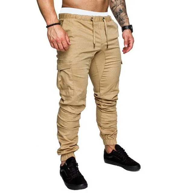 Men Casual Joggers Pants - Solid Thin  Sweatpants - New Men's Sportswear Hip Hop Pants (D9)(TG4)(CC2)