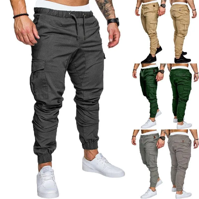 Men Casual Joggers Pants - Solid Thin  Sweatpants - New Men's Sportswear Hip Hop Pants (D9)(TG4)(CC2)