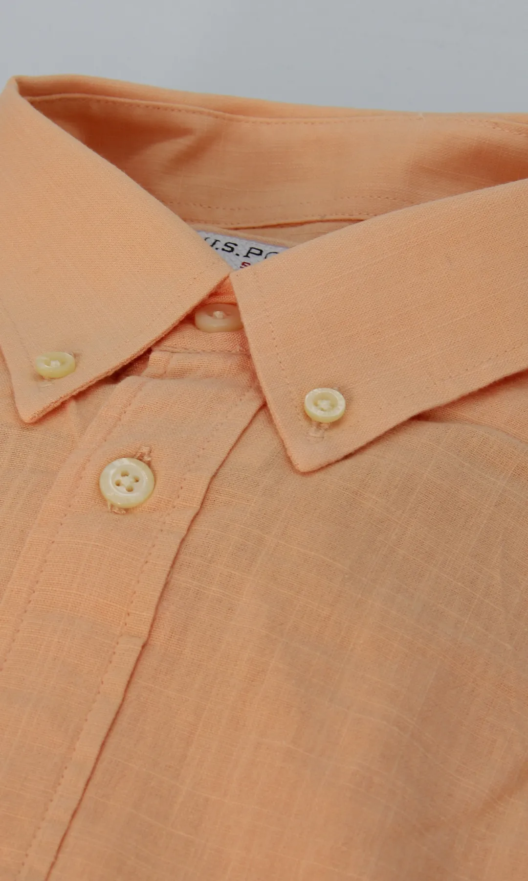 Men Plain linen shirt (Peach)