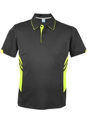 Mens Tasman Polo Slate/Neon Yellow