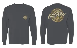 Old Row Camo Circle Long Sleeve Tee - Gray