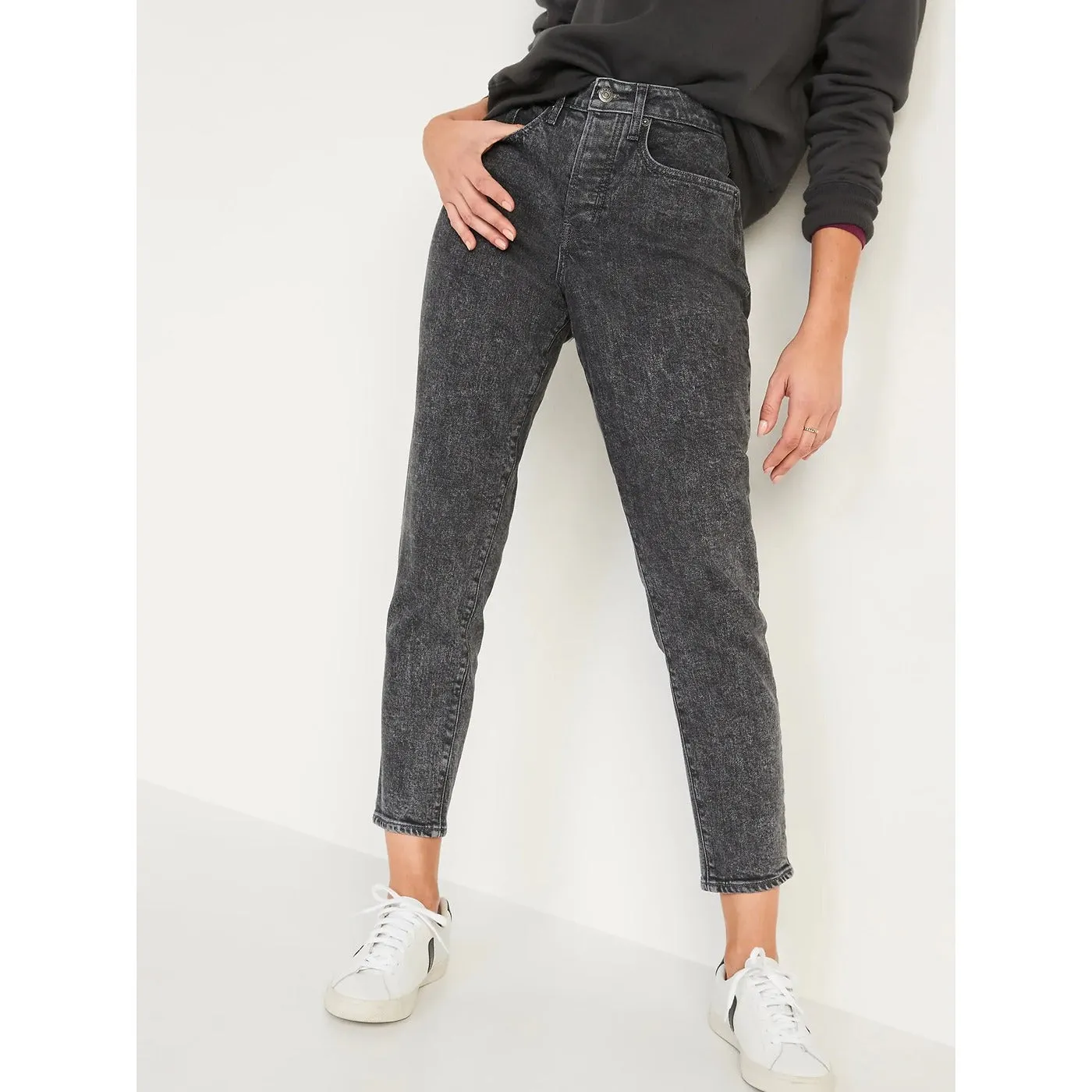 ON Dark Grey Mom High Jeans